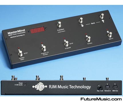 RJM Music Technology Releases MasterMind - MIDI Foot Controller