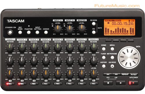 Tascam DP-008 Review - Top View