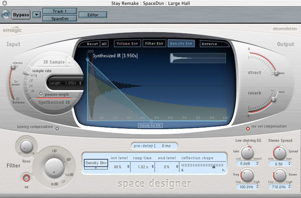 Logic's Space Designer Reverb Plug-In