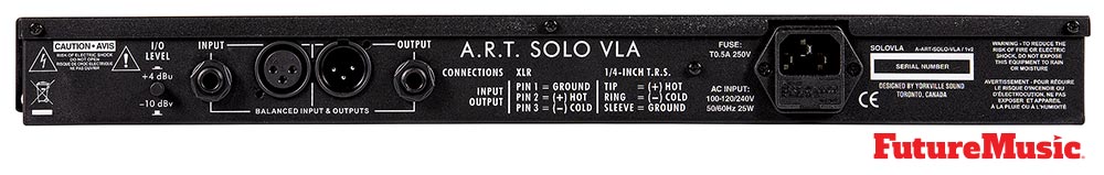 ART Pro Audio Solo Series - Rear View 