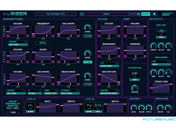 AIR Music Technology Premiers The Riser – Synth­-Based EDM Transition Designer