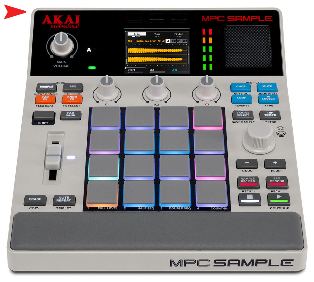 Akai MPC Sample Review by FutureMusic - Front View