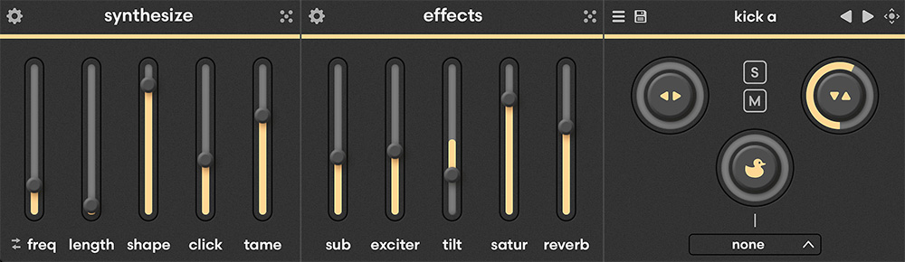 Baby Audio Tekno Drum Synthesizer Review FutureMusic Parameter  Interface Section