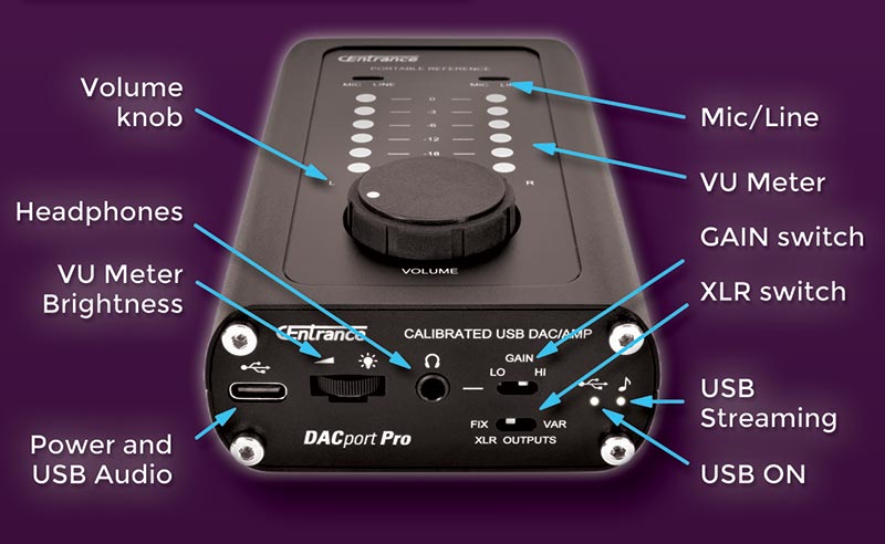 CEntrance DACport Pro Features