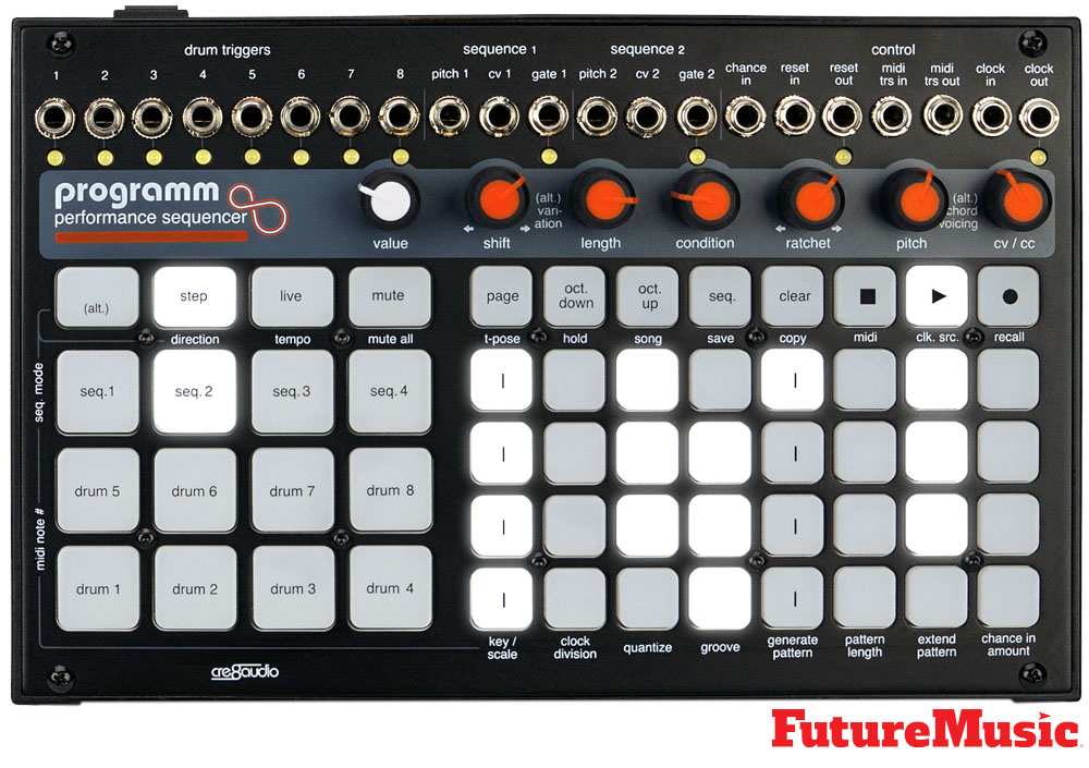 Cre8audio Programm Performance Sequencer Top View FutureMusic