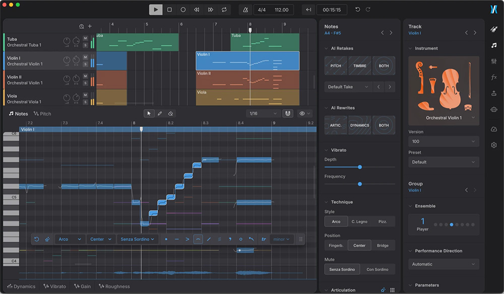 Dreamtonics Instrument X Artificial Intelligence Orchestra