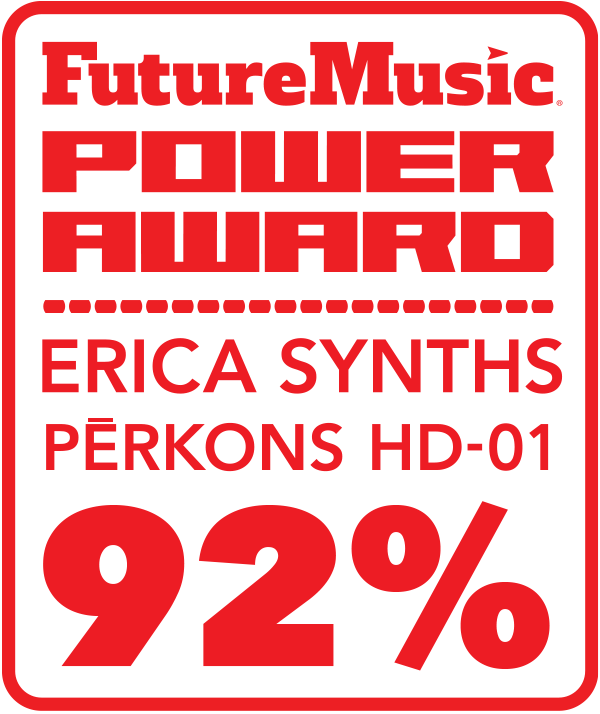 Erica Synths Perkons HD-01 Drum Machine Review FutureMusic 92%  RATING