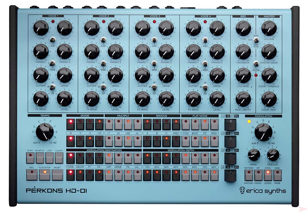 Erica Synths Perkons HD-01 Review - Top View