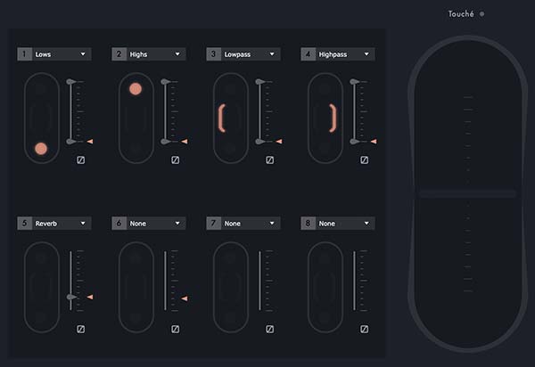 Expressive-E lie- Touche software interface FutureMusic