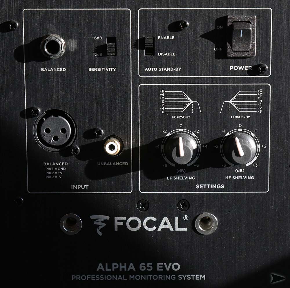 Focal Alpha 65 Evo Review - Rear View Connectivity