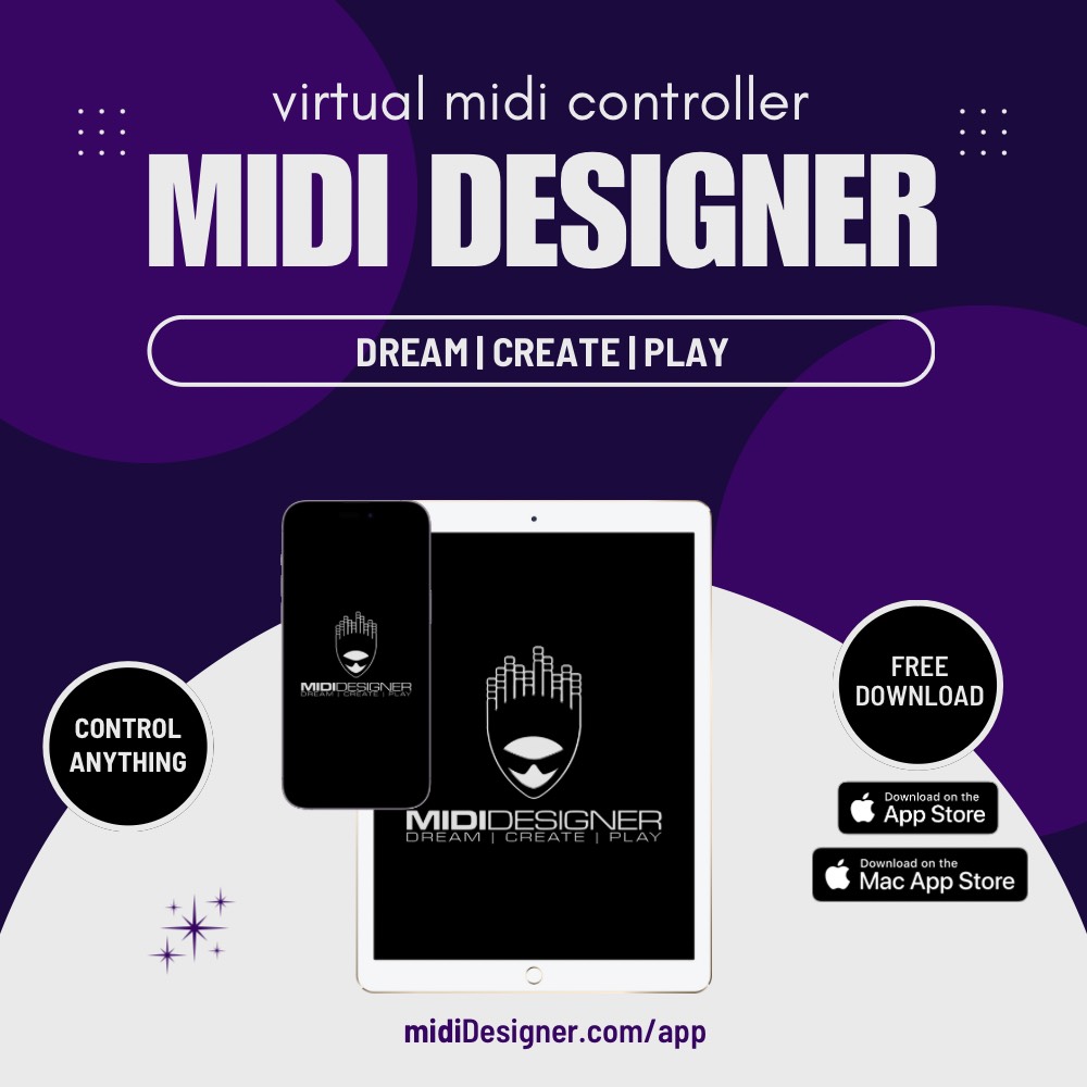 MIDI Designer Virtual MIDI Controller for iPad