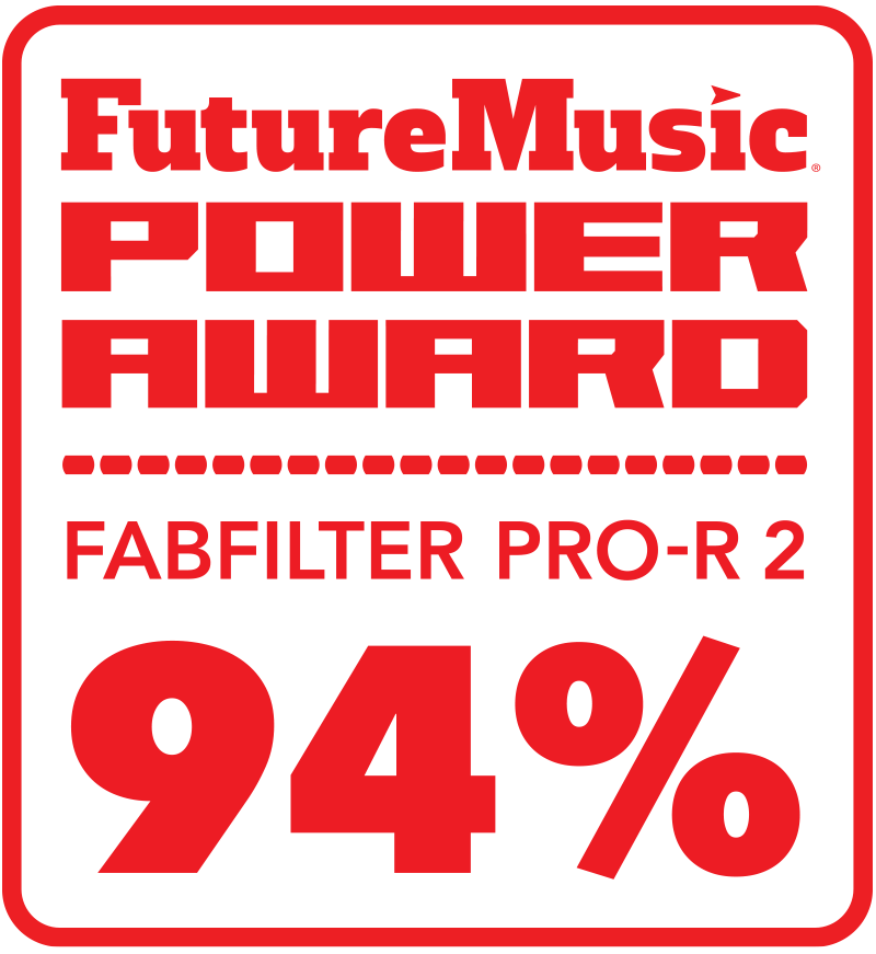 FutureMusic Power Award 94% - FabFilter Pro-R 2 Reverb Plug-in