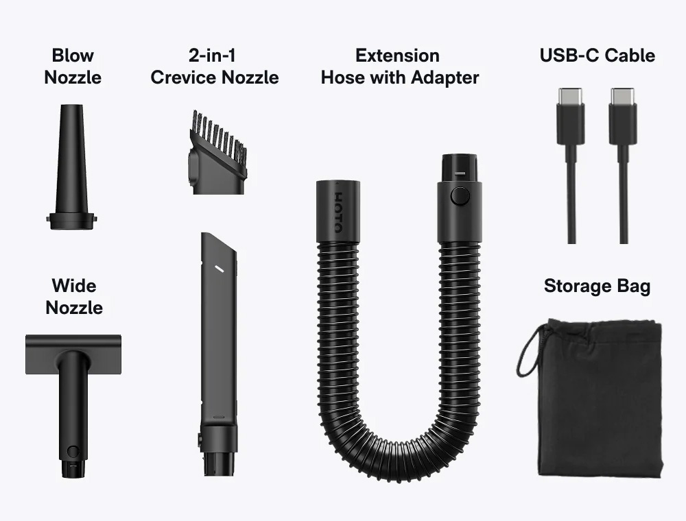 HOTO BlowVac handheld Vacuum Accessories 