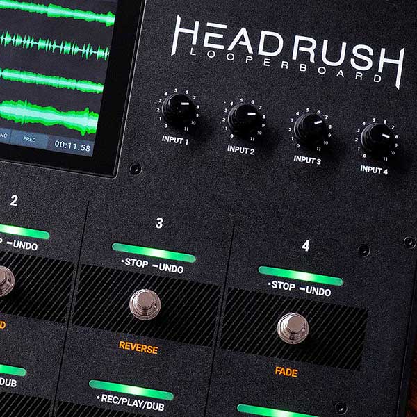 Headrush Floorboard Looper With 7” Touch Display And Powerful Quad Core Processor