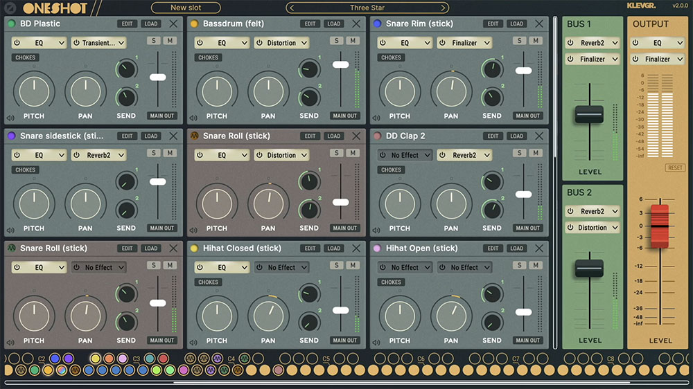 klevgrand oneshot2 drum sampler from FutureMusic
