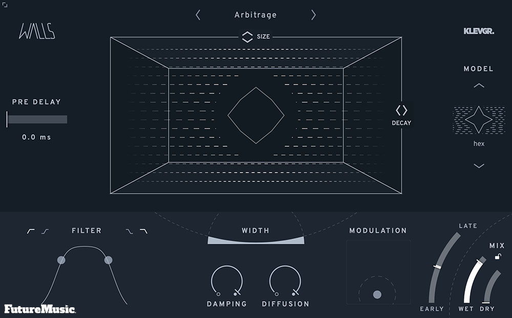 Klevgrand Walls reverb plugin interface