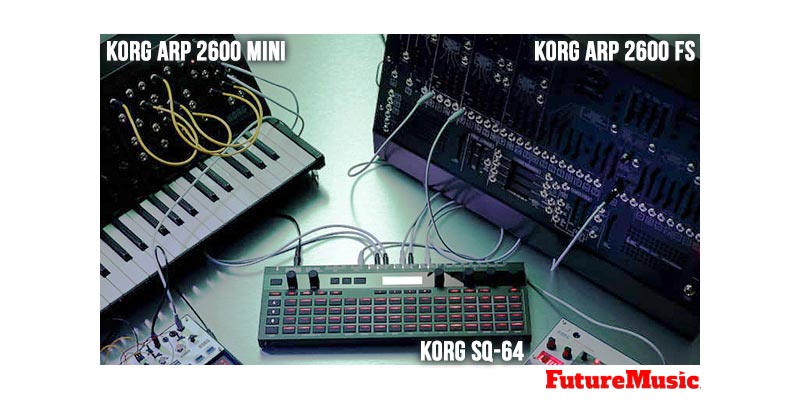 Korg ARP 2600 Mini and Korg SQ64 Sequencer