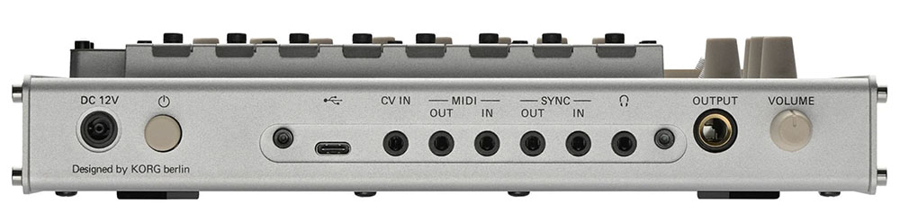 Korg phase8 acoustic synthesizer Rear Connections