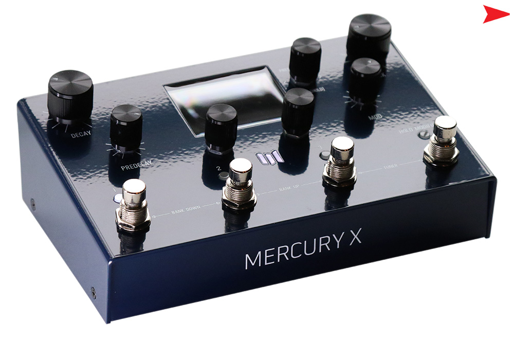 Meris Mercury X Reverb Guitar Pedal Review Left Side View