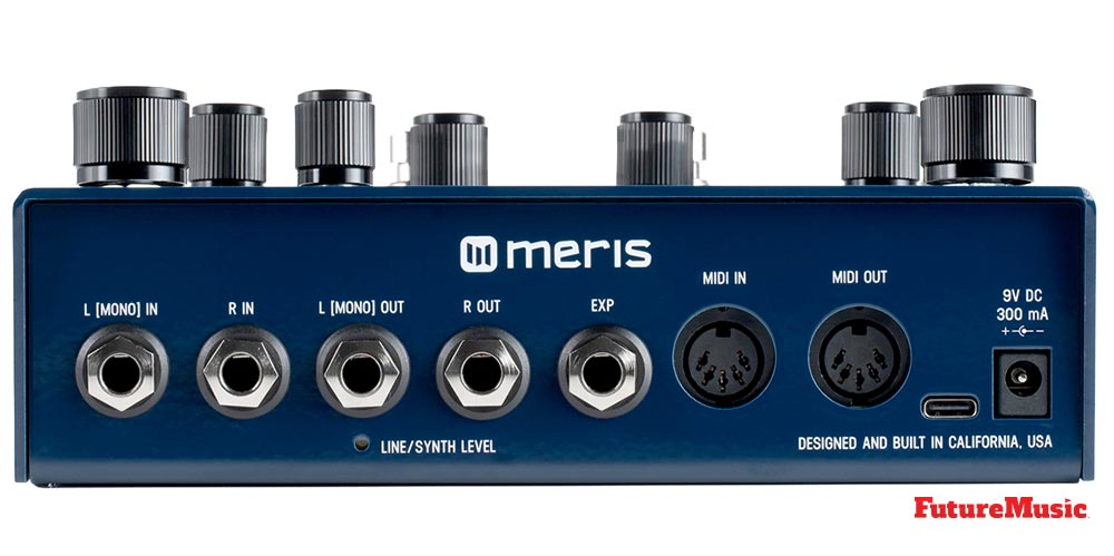 Meris MercuryX - Reverb Guitar Pedal Back Panel