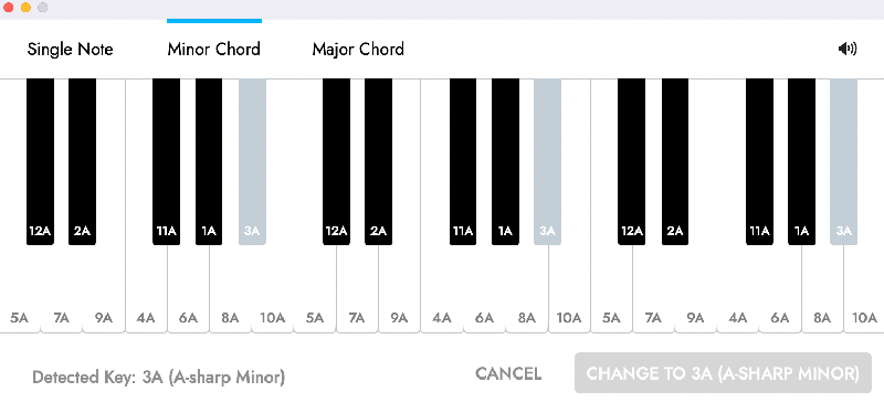 Mixed In Key 10 Piano Interface