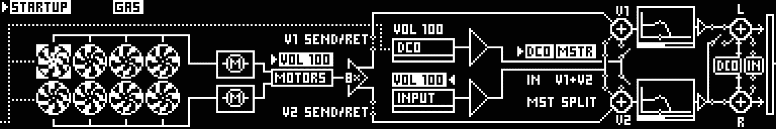 Motor Synth Signal Flow Motor Synth Signal Flow