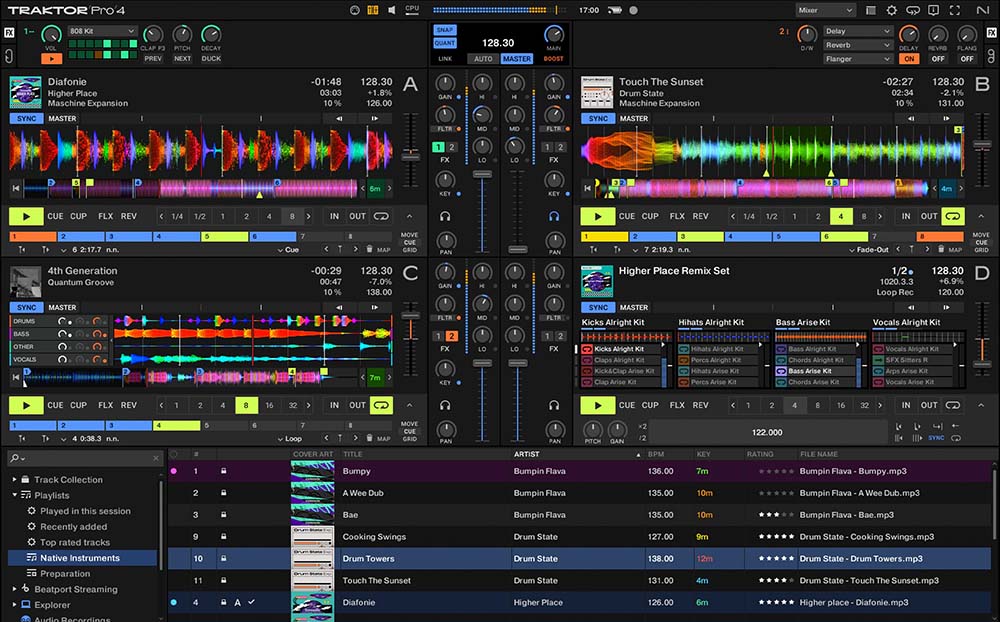 Native Instruments Traktor Pro 4 Interface