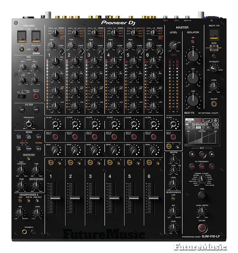 Pioneer DJM-V10-LF DJ Mixer Front View