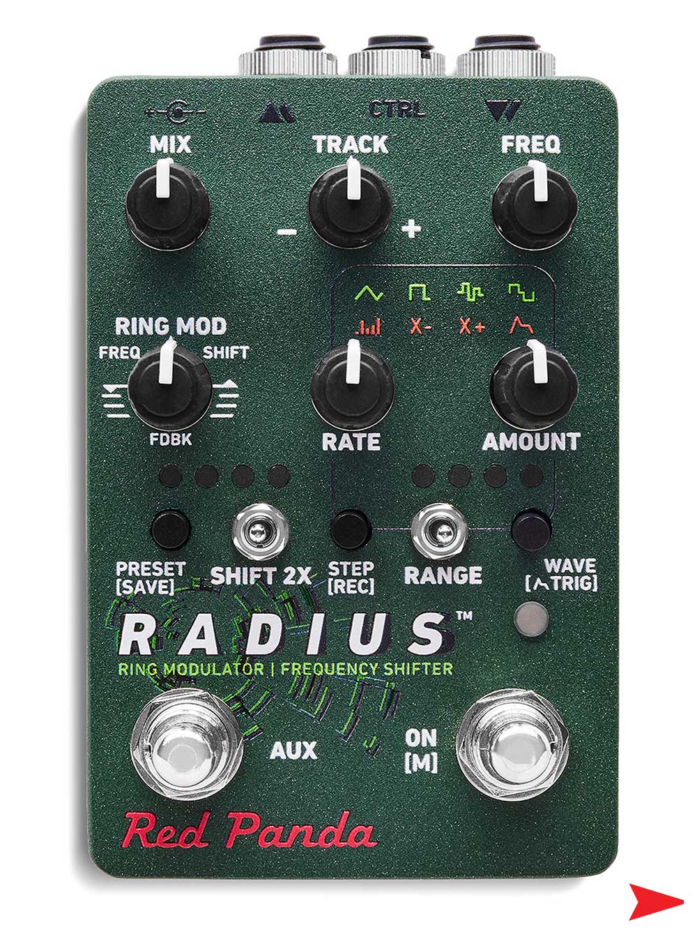 Red Panda Radius Ring Modulator and Frequency Shifter Guitar Pedal