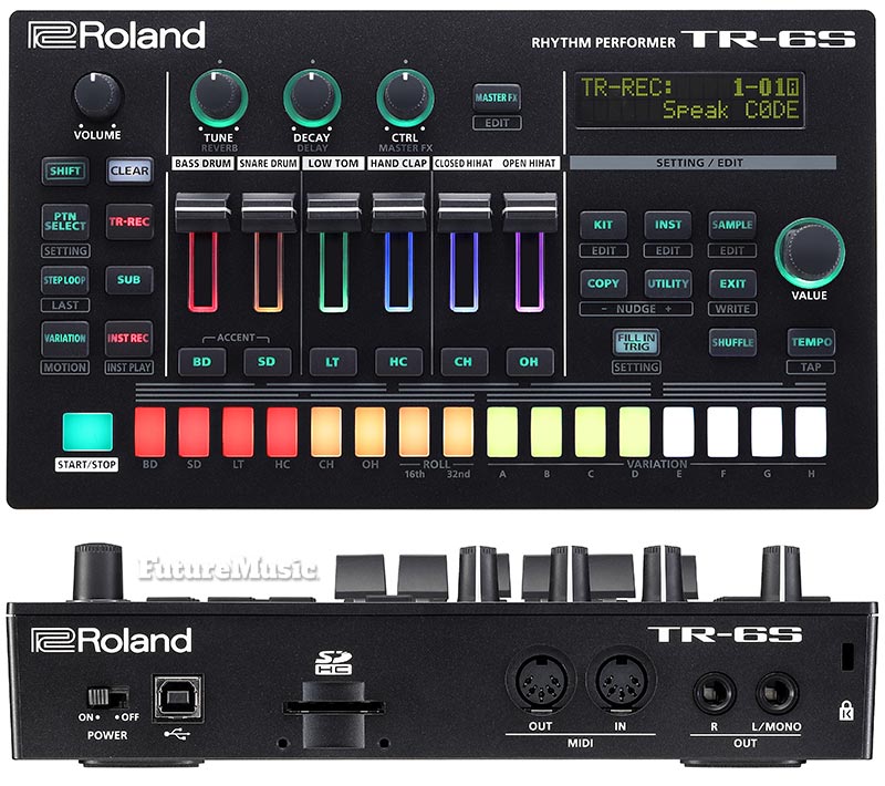 Roland TR-6S Top and Rear 