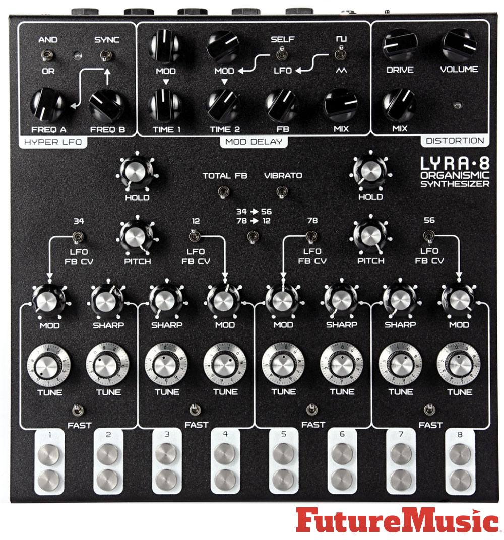 Soma Labs Lyra-8 Review by FutureMusic Magazine - Top View