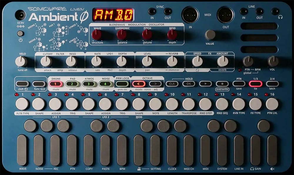 Sonicware LIVEN Ambient Ø wavetable synth