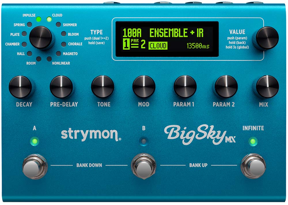 Strymon BigSky MX Reverb Guitar Effects Pedal