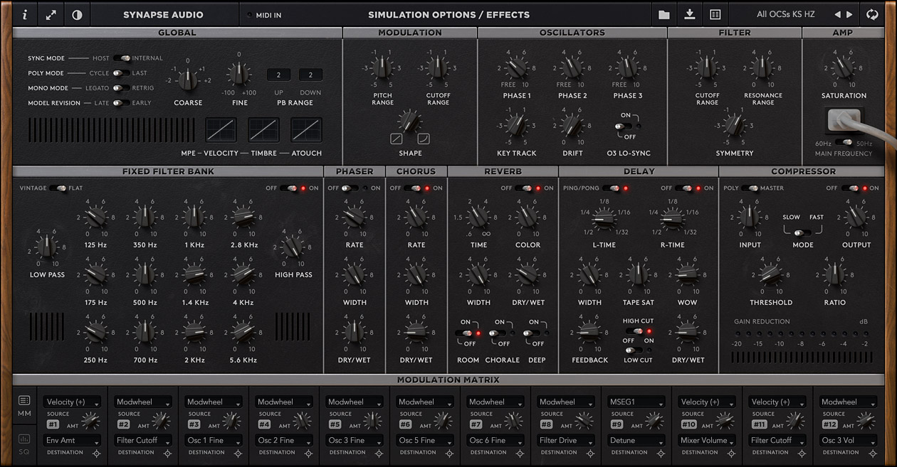 Synapse Audio The Legend HZ Soft Synth Effects