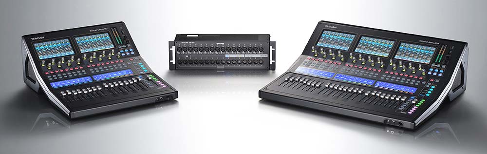 TASCAM has premiered the Sonicview Recording Mixer line: Sonicview 16XP and TASCAM Sonicview 24XP.