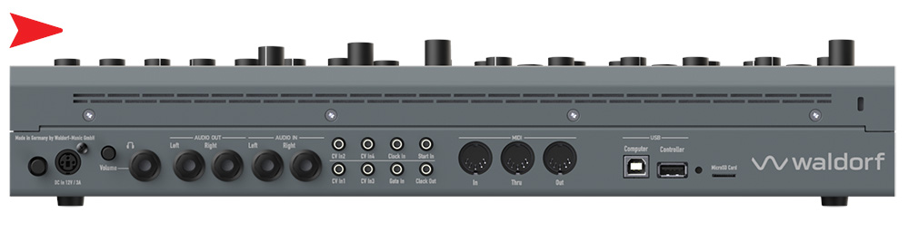 Waldorf Iridium Mk2 Rear View by FutureMusic Magazine