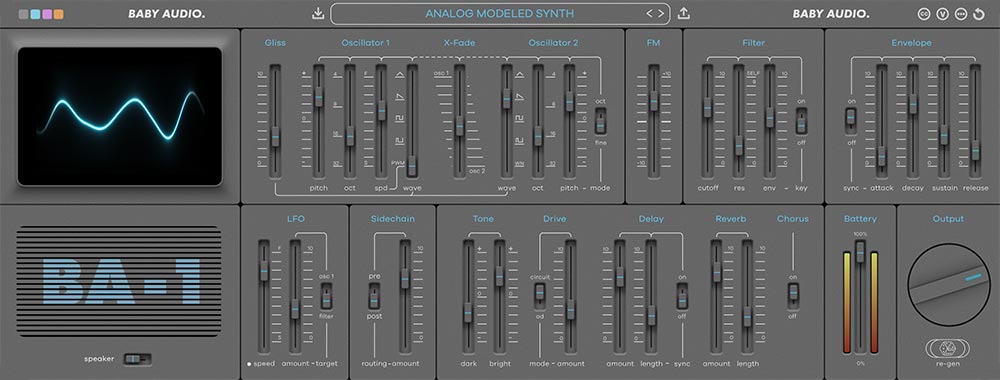 Baby Audio's BA-1 is a modern re-imagination of a cultish 1982 analog synth called the CS01