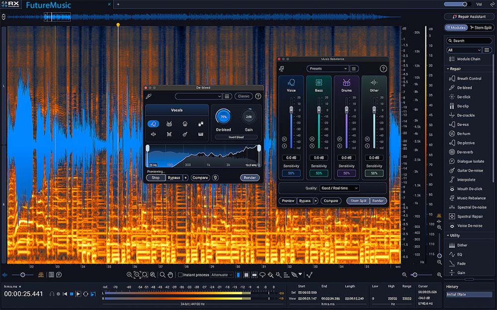 iZotope RX1 Stem Separation