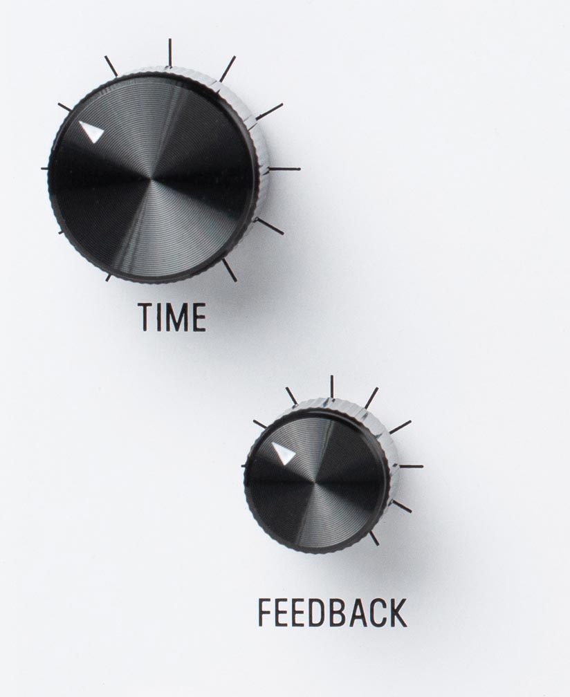 meris LVX time feedback knobs closeup