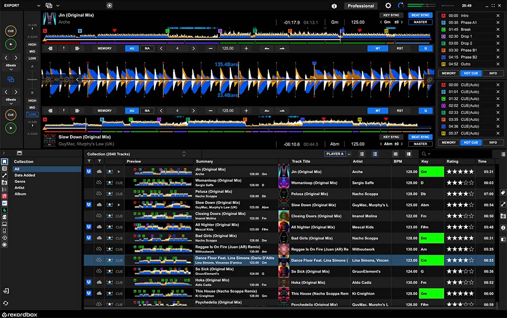 rekordbox 7 dual interface