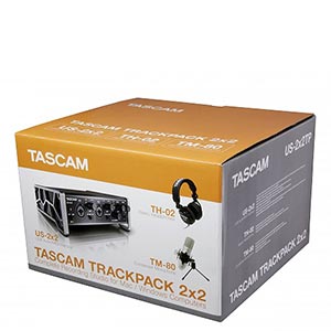 TASCAM Debuts TrackPack 2×2 Recording Bundle